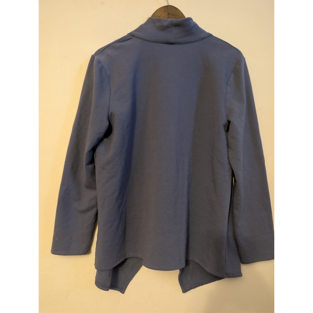 Denim & Co.‎ Wrap Front Cardigan with Single Button Closure- Size M Cotton blend - Picture 4 of 9